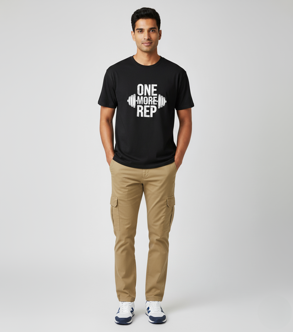#LV19 Men Classic Crew T-Shirt | Gym Quote | Let’s VYBE