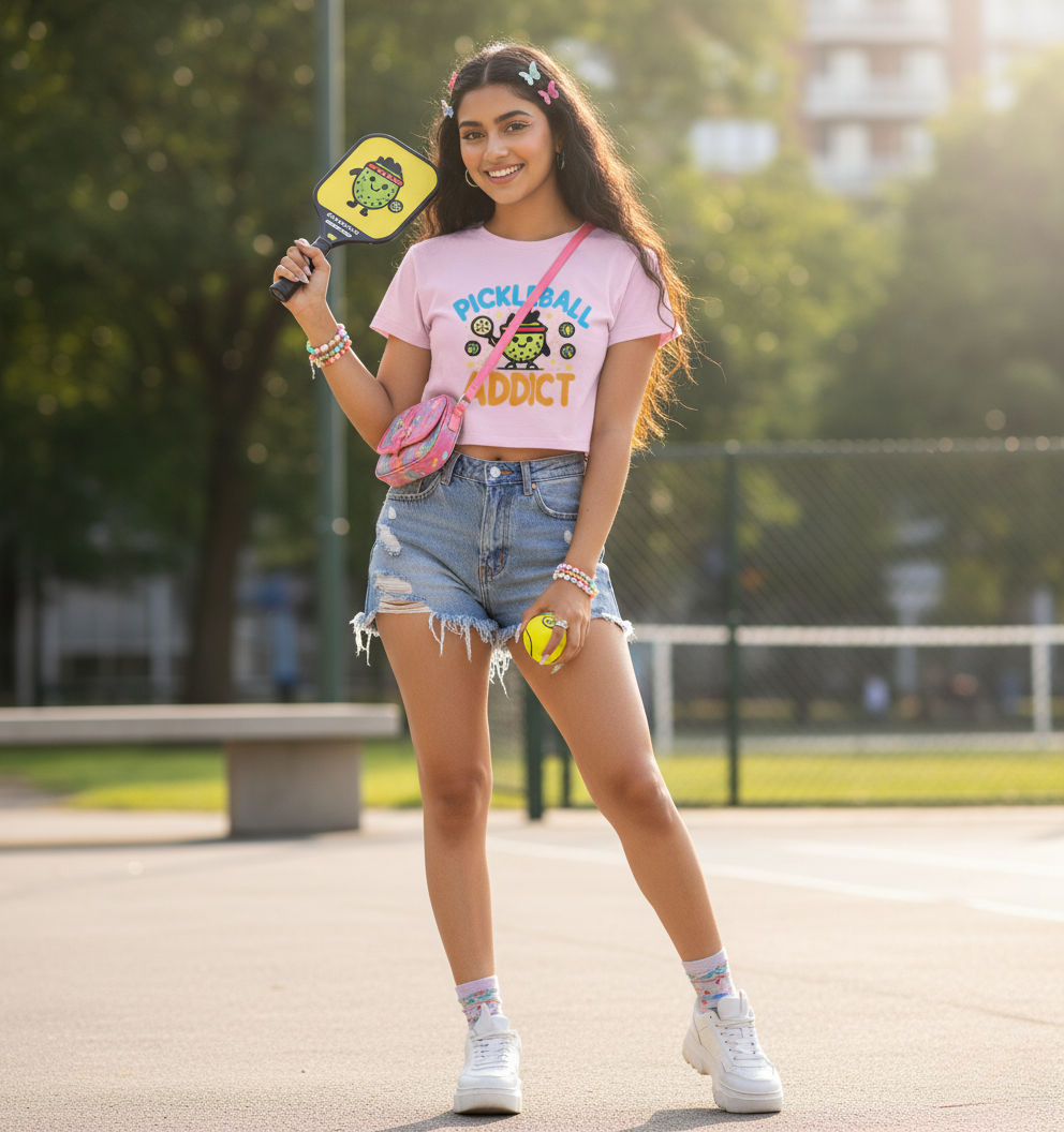 #LV18 Female Crop Top | Pickleball Design | Let’s VYBE