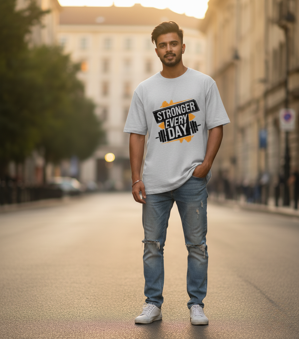#LV21 Unisex Oversized T-shirt | Gym Quote | Let’s VYBE