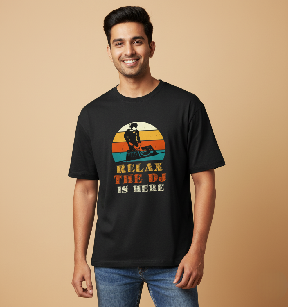 #LV20 Men Oversized Tee | DJ Quotes | Let’s VYBE